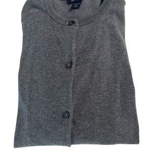 Lands' End Charcoal Women's Cardigan Sweater